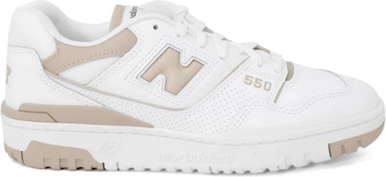 New Balance Dames Sneakers van Leer Beige Dames