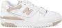 New Balance Leren Sneakers met Perforaties White Dames - Thumbnail 6
