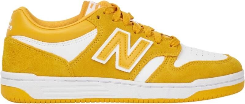New Balance Gouden platte sneakers geïnspireerd door basketbal Yellow Heren
