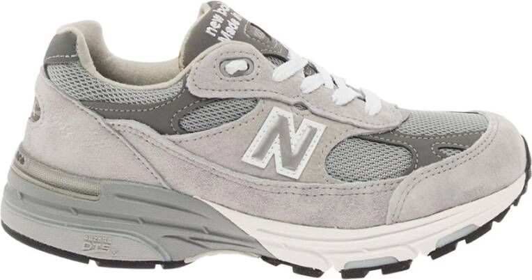 New Balance Grijze Sportieve Rubberen Zool Sneakers Gray