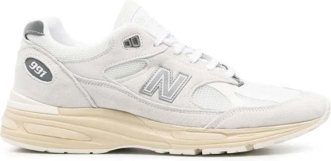 New Balance Grijze Chunky Sole Lace-Up Sneakers