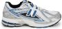 New Balance Grijze Leren Sportieve Sneakers Multicolor - Thumbnail 1