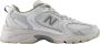 New Balance Witte Beige Sneakers Veters Rubberen Zool White - Thumbnail 9