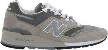 New Balance Suede en Mesh Sneakers Beige Heren