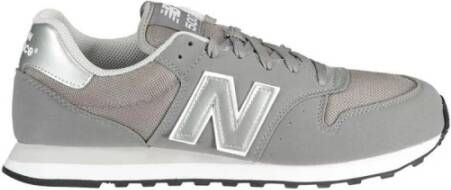 New Balance Grijze Polyester Sneakers met Contrasterend Logo