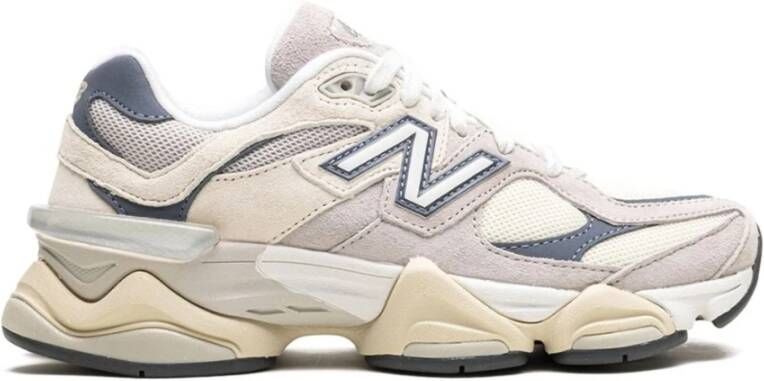 New Balance Sneakers van mesh en suède met iconisch N-monogram White Heren