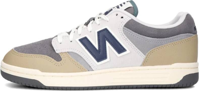 New Balance Grijze Suède Lage Sneakers