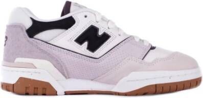 New Balance Grijze Suède Logo Sneakers Rubberen Zool Multicolor Dames