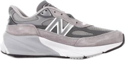 New Balance Grijze Suède Rubberen Zool Canvas Sneakers Gray Dames