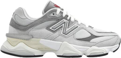 New Balance Grijze Mesh Sneakers met Vetersluiting Gray Heren