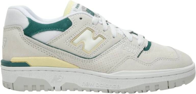 New Balance Groene Platte Sneakers 550 Ge nspireerd door jaren 80