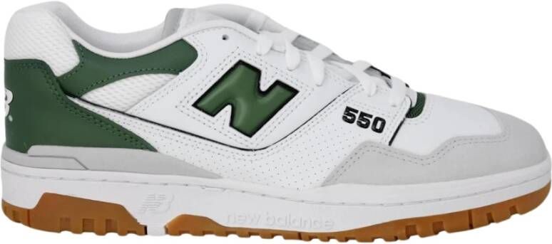 New Balance Groene Leren Slip-On Sneakers met Rubberen Zool Multicolor Heren