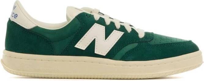 New Balance Groene leren sneaker met paneldesign