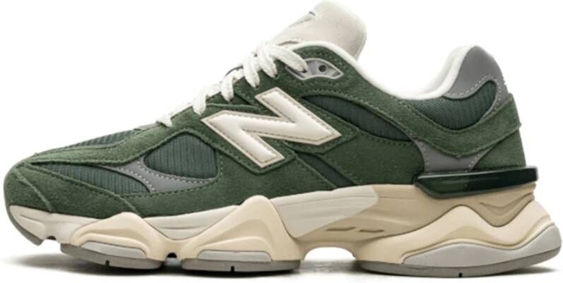 New Balance Groene suède sneakers met stijl en comfort Green Heren