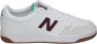 New Balance Klassiek 480 Laag Wit & Bourgondië Multicolor - Thumbnail 7