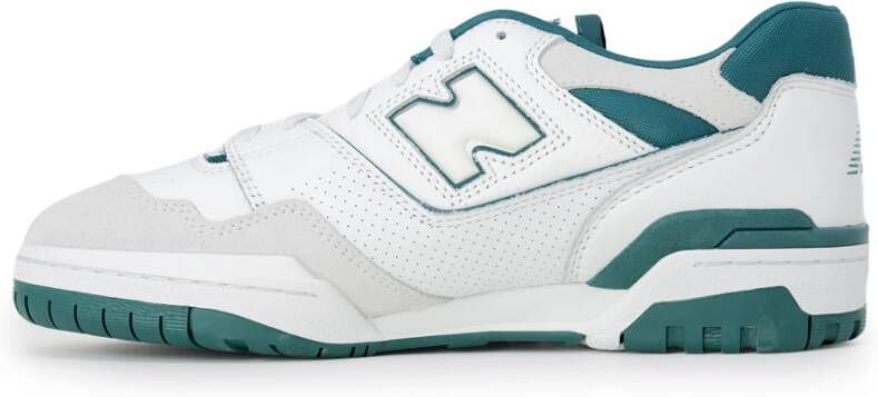 New Balance Vintage Teal Basketbal-geïnspireerde Leren Sneakers White Heren - Foto 7