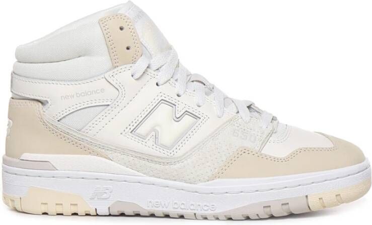 New Balance Hoge sneakers in crème met logo Beige Heren