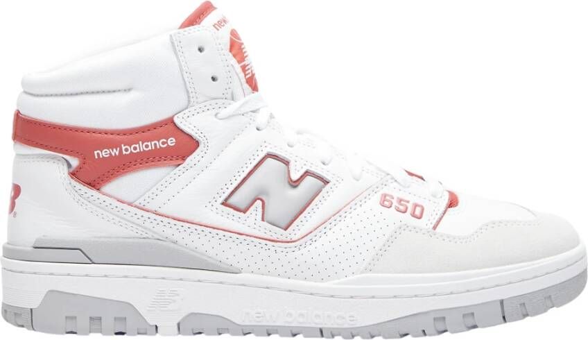 New Balance Hoge Top Leren Sneakers White Unisex