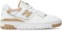 New Balance Beige Sneakers van Kalfsleer voor Vrouwen White Dames - Thumbnail 1