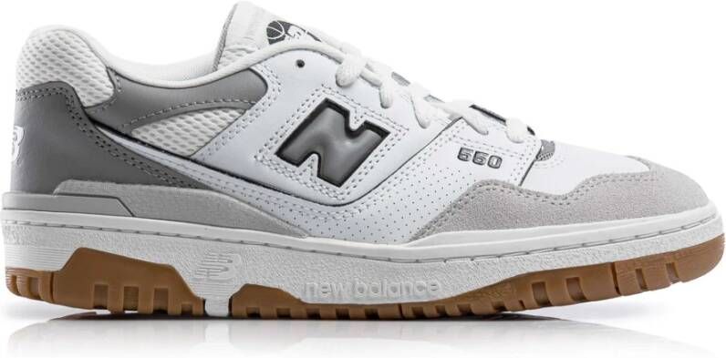 New Balance 550 Unisex Schoenen Wit Maat: 37.5 Leer Foot Locker