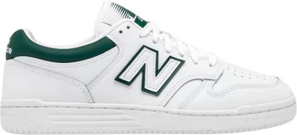 New Balance Klassieke Basketbalstijl Leren Sneakers White Heren