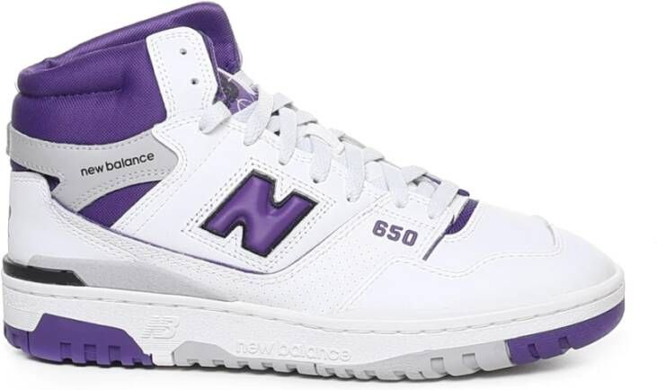 New Balance Klassieke Leren Hoge Sneakers Wit Heren