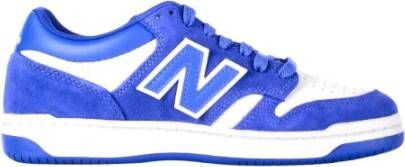 New Balance Blauwe Sportieve Leren Sneakers voor Mannen Multicolor Heren
