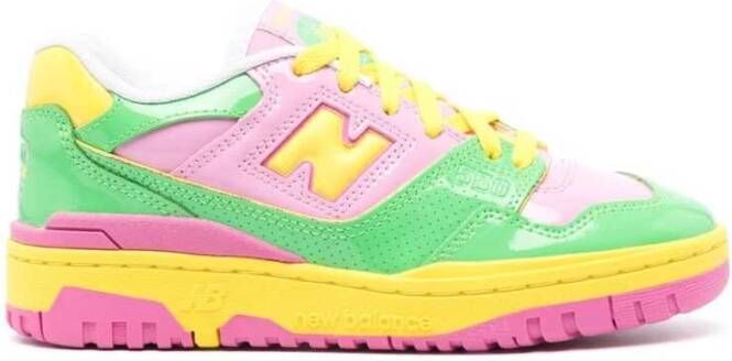 New Balance Kleurrijke Leren Sneakers met Logodetail Multicolor Dames