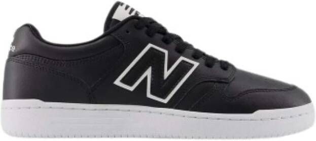 New Balance Zwarte en Grijze Leren Sneakers Black Heren
