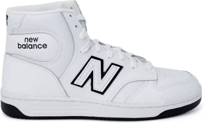 New Balance Logo Sneakers met Rubberen Zool en Leren Bovenwerk White Unisex