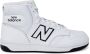 New Balance Logo Sneakers met Rubberen Zool en Leren Bovenwerk White Unisex - Thumbnail 3