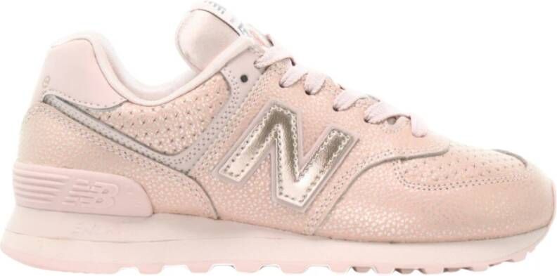 New Balance Leren Veters Rubberen Zool Sneakers