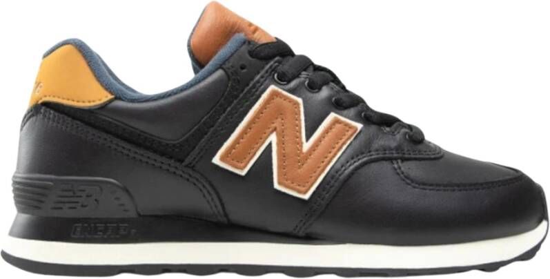 New Balance Leren Veterschoen Rubberen Zool Sneakers