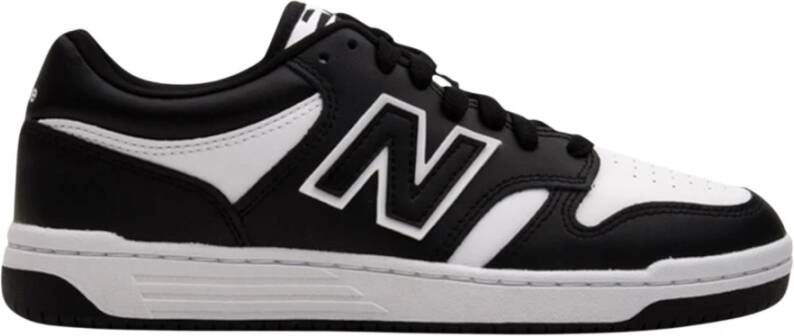 New Balance Leren Veterschoenen Met Rubberen Zool