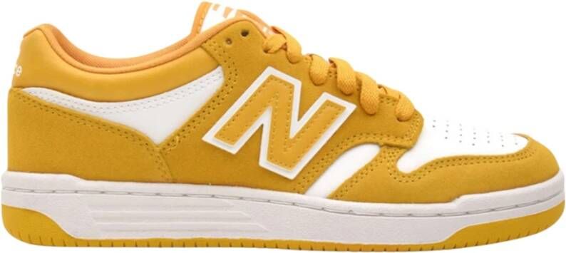 New Balance Leren Veterschoenen met Suède Inzetstukken