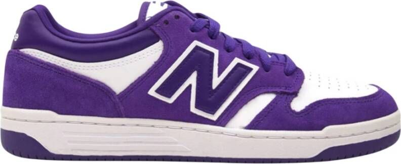 New Balance Leren Veterschoenen met Suède Inzetstukken