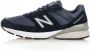 New Balance 990v5 Made in USA Navy Sneakers Blue Heren - Thumbnail 1