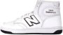 New Balance Logo Sneakers met Rubberen Zool en Leren Bovenwerk White Unisex - Thumbnail 2