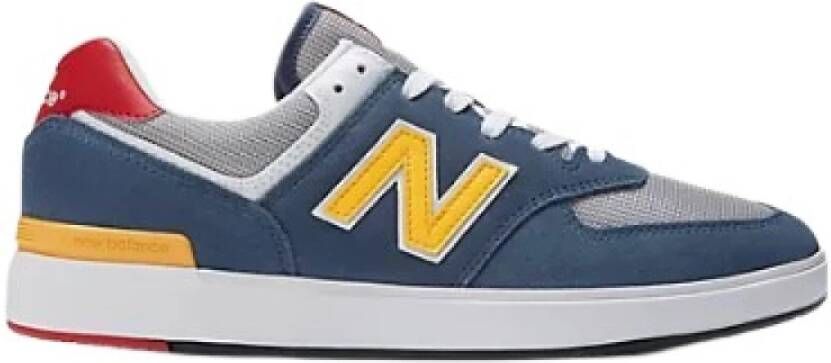New Balance Leren en Textiele Sneaker Blauw