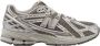 New Balance Grijze Sneakers Logo Stof Suède Rubber Gray Heren - Thumbnail 15