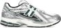 New Balance Metallic Leren Sneakers met Contrasterend Logo Gray Heren - Thumbnail 11