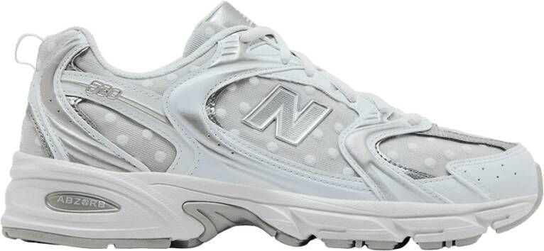 New Balance Lage Sneakers 530 Silver Metallic Polka Dots