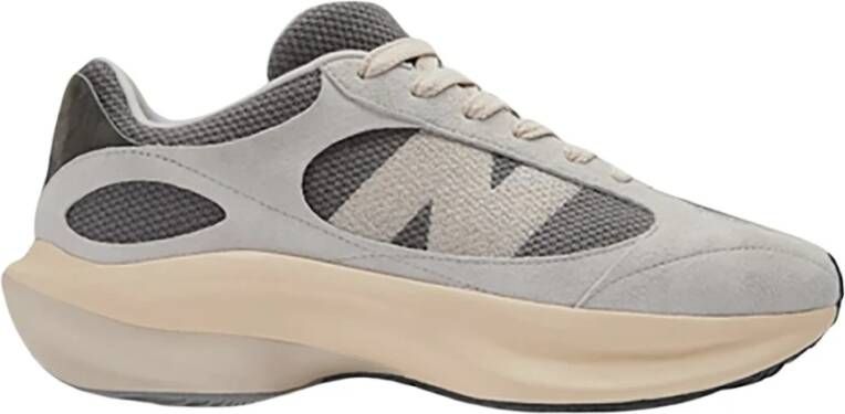 New Balance Sneakers van mesh en suède met geborduurde N