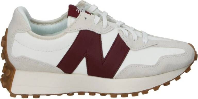 New Balance 327 Moonbeam met Classic Burgundy Sneakers White Dames