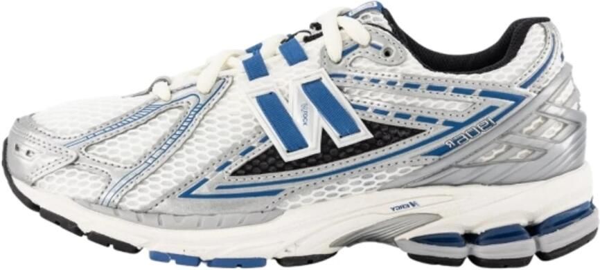 New Balance Grijze Leren Sportieve Sneakers Multicolor