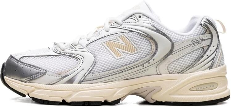 New Balance 530 Heren Schoenen Zilver Maat: 44.5 Textil Synthetisch Foot Locker - Foto 3