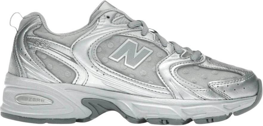 New Balance Lage Sneakers 530 Silver Metallic Raincloud Polka Dots
