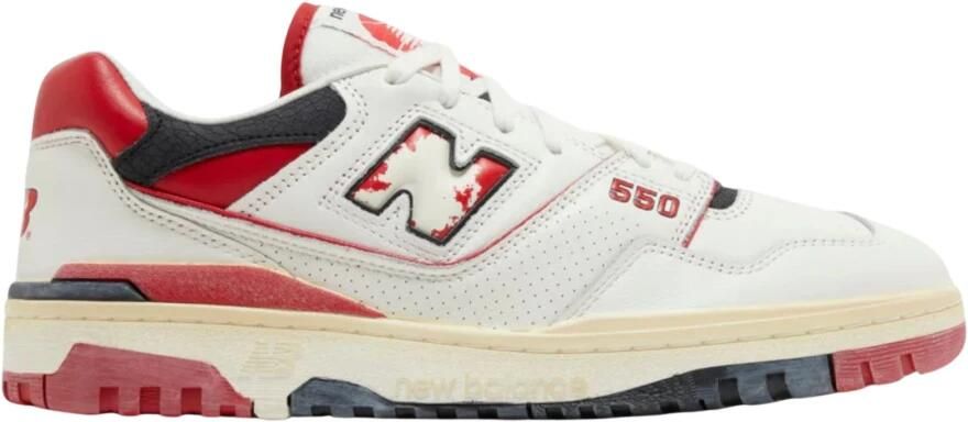 New Balance Lage Sneakers 550 Vintage Pack Team Red
