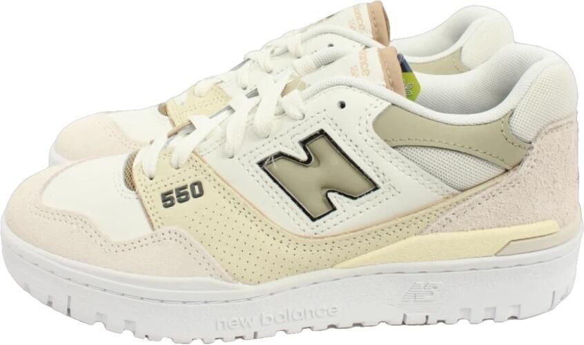 New Balance 550 sneaker van leer met details van suède