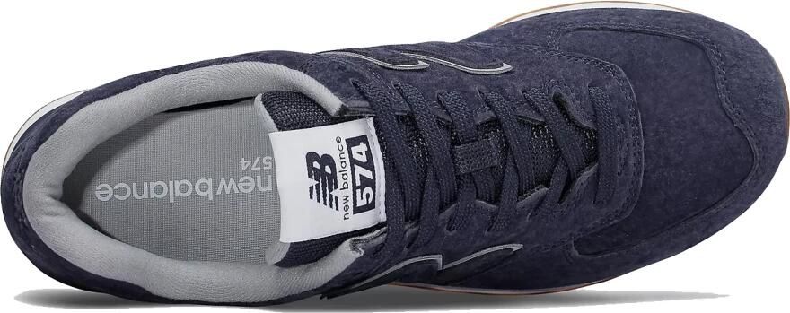 New Balance 574 Sneakers Heren Blauw Leer